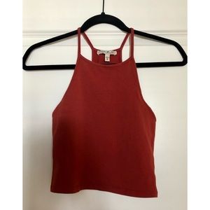Express Burnt Orange Crop Top